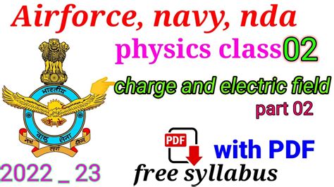 Air Force X Group Navy Ssr Aa Physics Anoop Sir Charge And