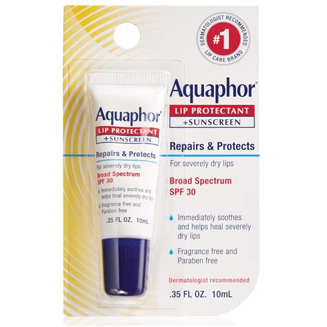 Amazon.com : Aquaphor Lip Repair Lip Balm with Sunscreen, Lip ...