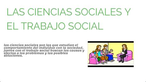 Las Ciencias Sociales Y El Trabajo Social