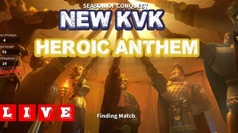 ROK LIVE 00 00 UTC New KvK Heroic Anthem Started In Kingdom 1002