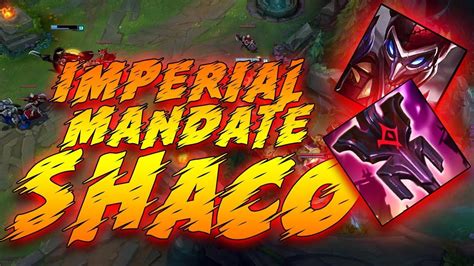 Imperial Mandate Shaco League Of Legends Gameplay League Of Legends League Legend