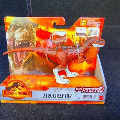 Jurassic World Dominion Extreme Damage Atrociraptor Dinosaur Action Figure... in 2022 | Jurassic ...