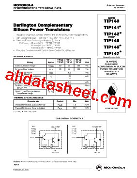 Tip Datasheet Pdf On Semiconductor