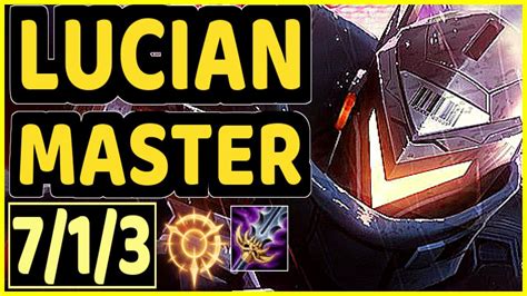 Yang Lucian Vs Kennen 713 Kda Top Gameplay Br Ranked Master