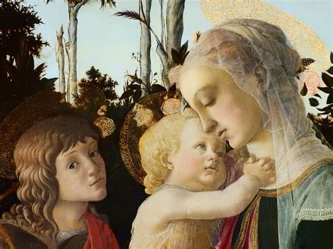 BOTTICELLI 1470 75 La Vierge Et L Enfant Avec Le Jeune Saint Jean