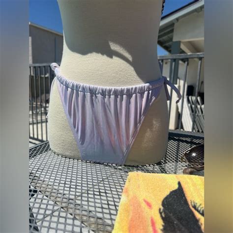Wild Fable Swim Sidetie Adjustable Tunneled Extra Cheeky Ultra High Leg Bikini Bottom Only