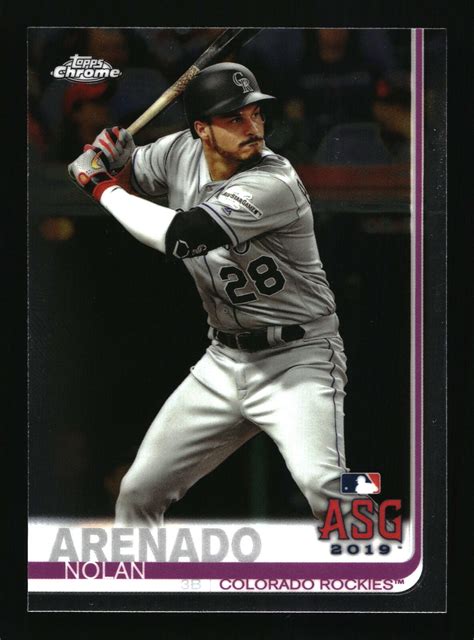 2019 Topps Chrome Update Edition Nolan Arenado 73 Colorado Rockies ASG