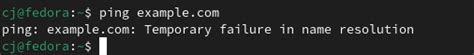 Solve Temporary Failure In Name Resolution Error In Linux