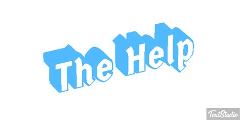 The Help Movie Animated  Logo Designs