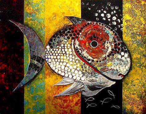 Abstract Paintings Of Fish