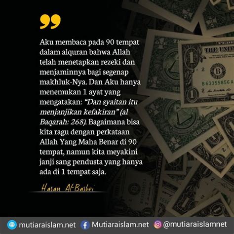 Kata Mutiara Islam Tentang Rezeki Allah Menjamin Rezeki Hambanya