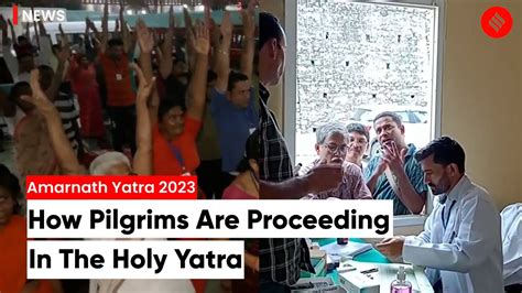 Amarnath Yatra Pilgrims Attend Yoga Camp Administration Provides