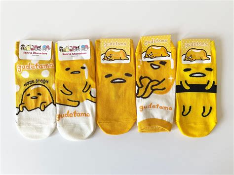 Gudetama, Cute Socks, Sanrio Characters, Casual Socks, Ankle Socks, Pairs, Cartoon, Favorite, Etsy