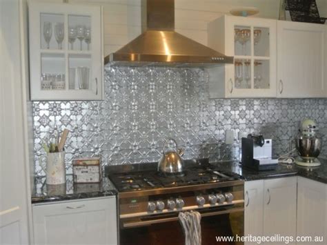 Pressed Tin Backsplash Kitchen Tin Ceilings In Kitchens Kitchen Splashback Tiles Pressed