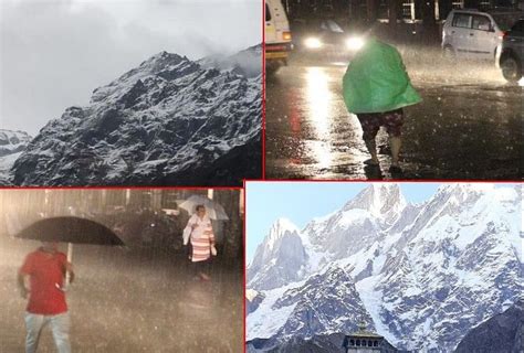 Uttarakhand Weather News Update Rainfall And Snowfall In Hilly Areas