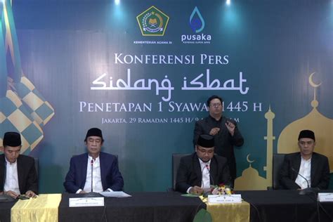 Pemerintah Tetapkan Syawal H Jatuh Pada April Antara News