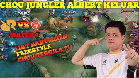 PLAYOFF MPL DAY 2 CHOU JUNGLER ALBERT KELUAR DI MATCH KE 4 RRQ VS