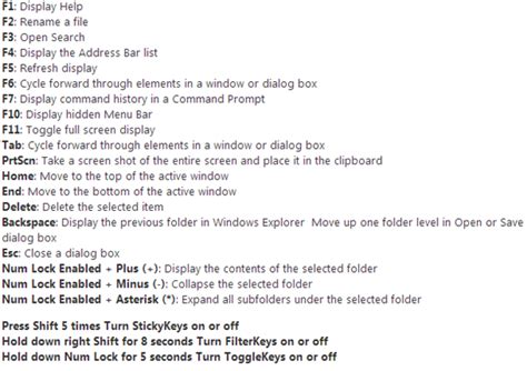 Full Keyboard Shortcut Keys Of Windows 8 Pro Rt Final Updated Keys