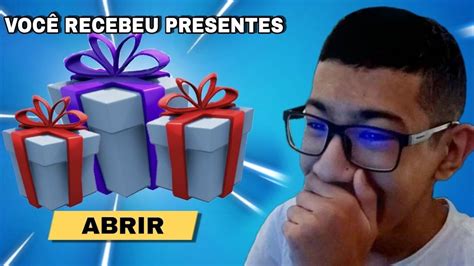 RECEBI PRESENTES DOS MEUS AMIGOS NO FORTNITE YouTube