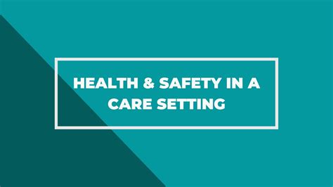 Health Safety In A Care Setting Online Course Empeiria Training