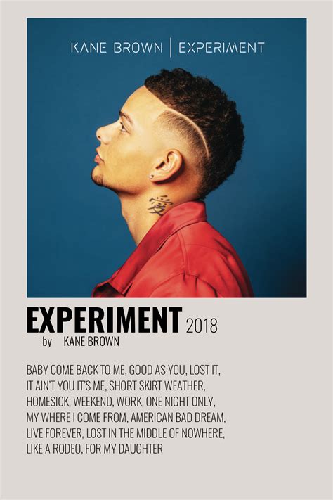 Experiment 2018 In 2024 Kane Brown Music Kane Brown Music Album