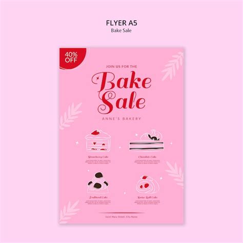 Free Psd Bake Sale Poster Template