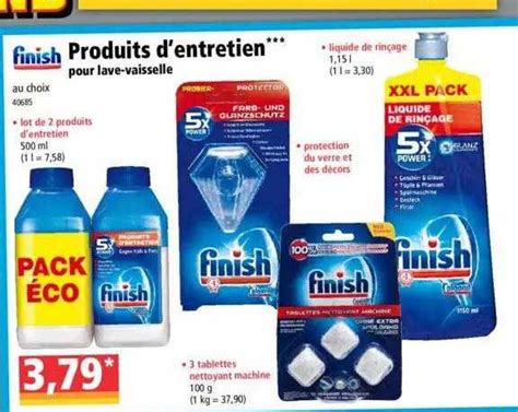 Promo Finish Produits D Entretien Chez Norma ICatalogue Fr