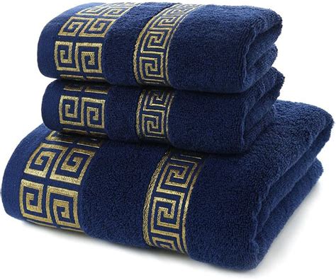 Ahxhwka 100 Cotton Highly Absorbent Embroidered Towels 3