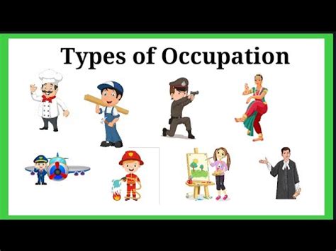 Class Types Of Jobs And Occupations Works Youtube