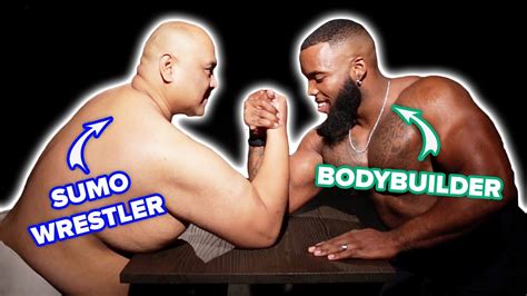 Arm Wrestling Bodybuilder Vs Sumo Wrestler Youtube