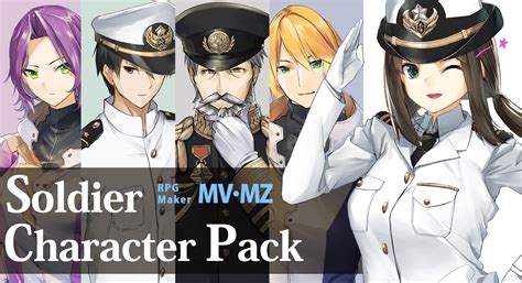 Soldier Character Pack | RPG Maker | Create Your Own Game!