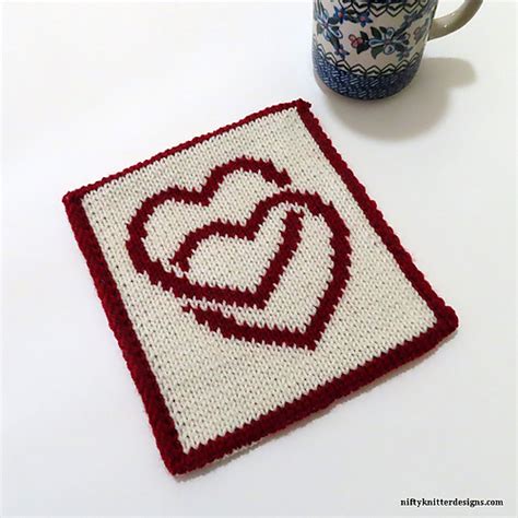 Ravelry Double Hearts Potholder Pattern By Lisa Hannan Fox