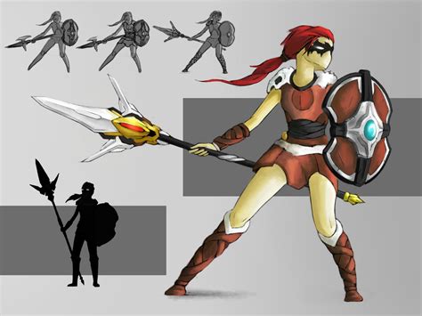 Character Design Of A 3d Game Project Female Nordic Warrior You Can See All The Concepts In My