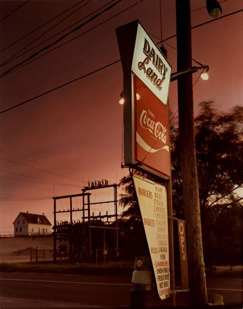 Joel Meyerowitz Dairyland Sign Dusk Provincetown 1976 Edwynn Houk