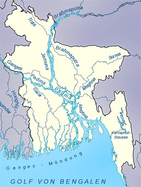 River Map Of Bangladesh