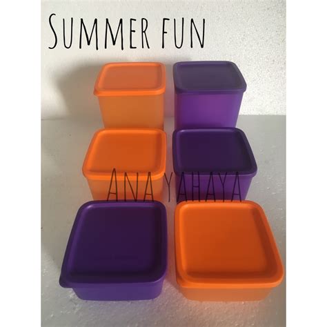 Tupperware Summer Fun 6pcs Shopee Singapore