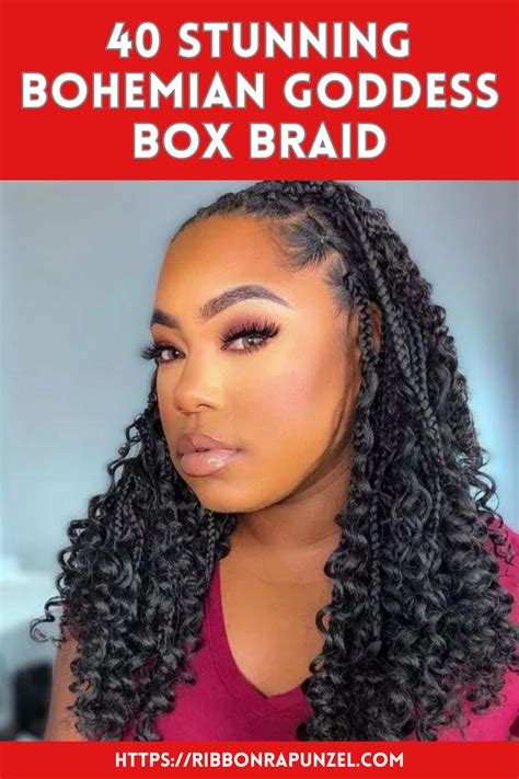 40 Stunning Bohemian Goddess Box Braid Hairstyles ในปี 2024