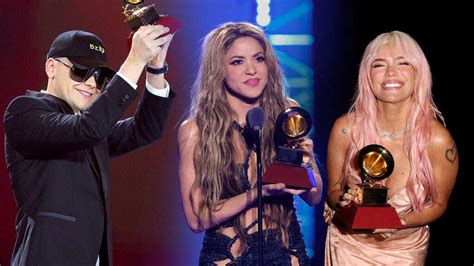 Shakira Karol G y Bizarrap máximos ganadores del Latin Grammy 2023