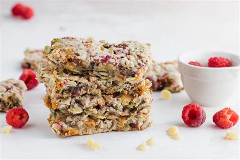 Keto White Chocolate Raspberry Granola Bars Recipe Ketofocus