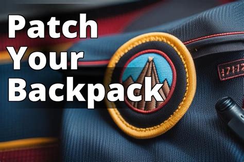 Backpack Personalization 101 How To Sew On A Patch Step By Step