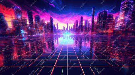 Premium AI Image | Cyberpunk cityscape abstract background for desktop ...