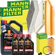 MANN INSPEKTIONSPAKET MOTUL 5W 30 ÖL passend für MERCEDES C E G KLASSE