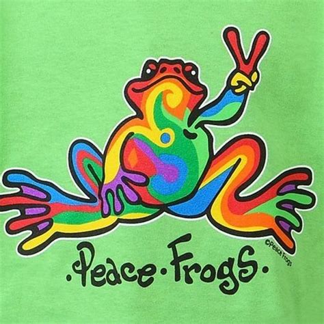 Pin By Andrea Morales On Pretty Hippie Painting Peace Frog Peace