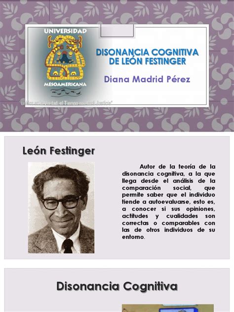 Disonancia Cognitiva de león Festinger