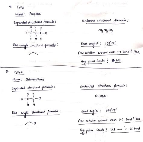 Solved 4 C3 H8 Name Propane Expanded Structural Formula Condensed