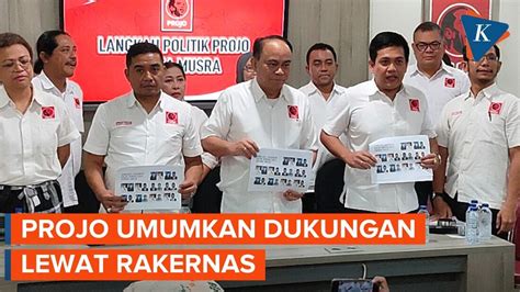 Projo Siapkan Rakernas Umumkan Capres Pilihan Jokowi Youtube