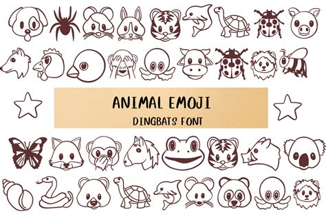 Animal Emoji Font - Solarasculpt - Medium