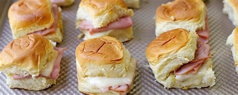 Baked Ham and Cheese Mini Sandwiches - CenterCutCook