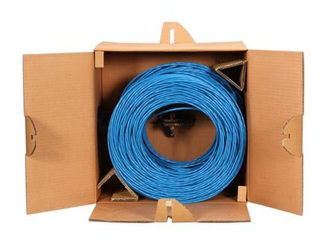 Wirc6cmpblu 1000 Ft Roll Of Blue Plenum Cmp Cat 6 Solid Utp Bulk Cable Cmpft6