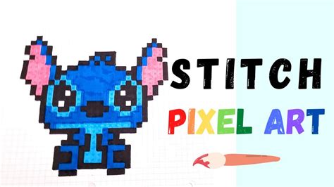 How To Draw STITCH Hand Drawn Pixel Art YouTube